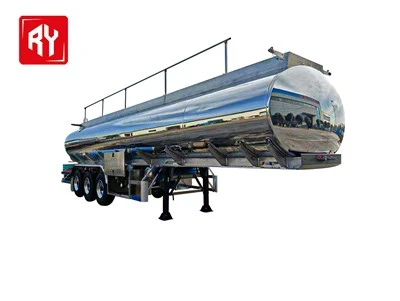 Aluminiumslegeringsolie tankskib semi trailer